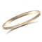 9ct Yellow Gold 4mm D-Shaped Slave Bangle