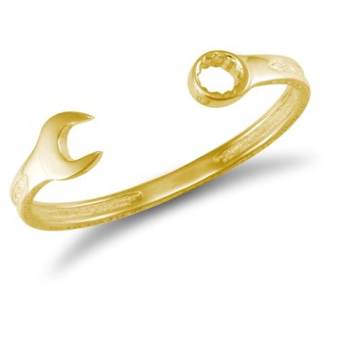 9ct Yellow Spanner Bangle