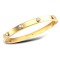 9ct Yellow Gold Rub-Over Set Bangle