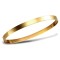 9ct Gold 5mm Flat Slave Bangle Plain