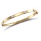 9ct Gold CZ Set Bangle