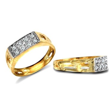 9ct Yellow Gold Cubic Zirconia Children's Ring