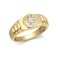 9ct Yellow Gold Child's CZ Set Watch Strap & Bezel Ring