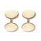9ct Yellow Gold Cufflinks Oval