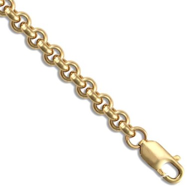 9ct Yellow Gold Round Belcher 5.8mm Gauge Chain