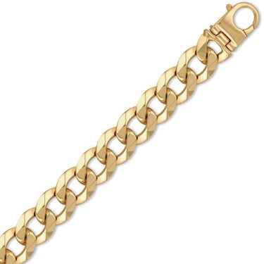 9ct Yellow Gold Traditional Heavy Weight Curb Link 20mm Gauge Chain