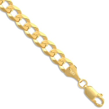 9ct Yellow Gold Flat Curb 6.2mm Gauge Bracelet