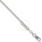 18ct White Gold Curb 1.8mm Gauge Pendant Chain