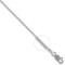 18ct White Gold Spiga 1mm Gauge Pendant Chain