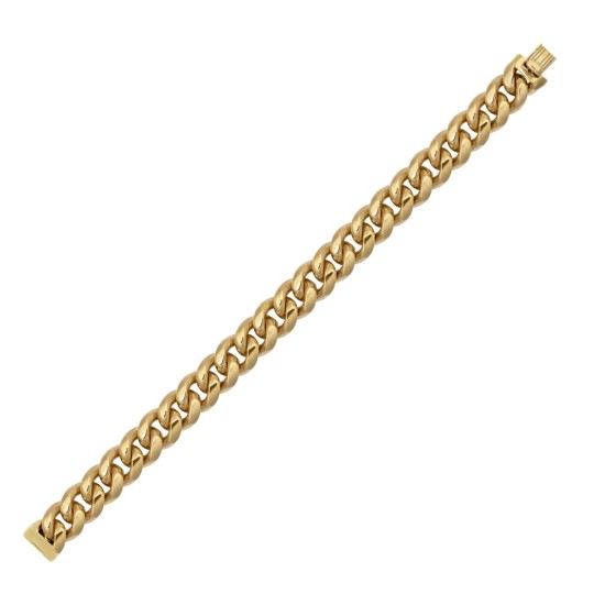 JN Jewellery 9ct Yellow Gold Cuban Bracelet 12mm Gauge