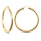 9ct Yellow Gold Hoop Earrings - 4mm Tube