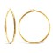 9ct Yellow Gold Twist Hoop Earrings - 3mm Tube