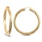 9ct Yellow Gold Twist Hoop Earrings