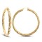 9ct Yellow Gold Twist Hoop Earrings