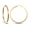 9ct Yellow Gold Square Hoop Earrings