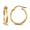 9ct Yellow Gold Twist Hoop Earrings