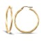 9ct Yellow Gold Twist Hoop Earrings
