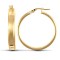 9ct Yellow Gold Super Light Earrings