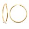 9ct Yellow Gold Ultra Light Plain Hoop Earrings