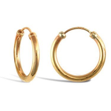 9ct Yellow Gold Hoop Earrings