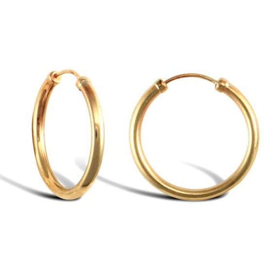 9ct Yellow Gold Hoop Earrings