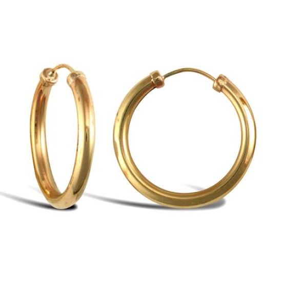 9ct Yellow Gold Hoop Earrings