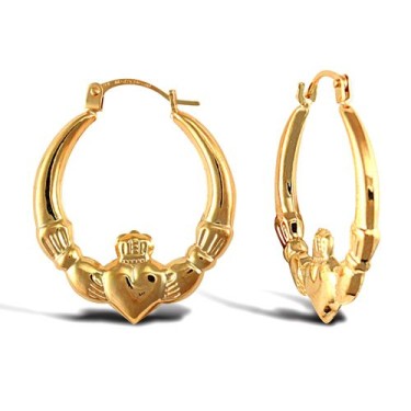 9ct Yellow Gold Creole Earrings