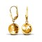 9ct Yellow Single Disco Ball Drop Earring