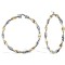 9ct Yellow & White Gold Hoop Earrings