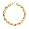 9ct Yellow Gold Polished & Frosted Twist Hoop Earring
