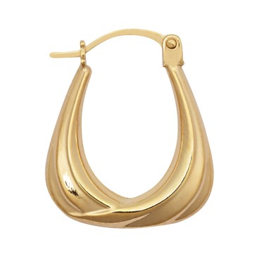 9ct Yellow Baby Creole Earring