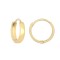 9ct Yellow Gold Plain 10mm Huggie Earrings