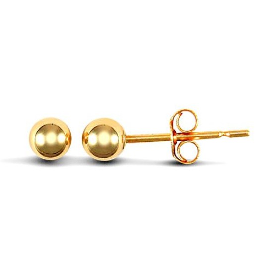 9ct Yellow Gold Ball Studs