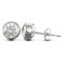 9ct White Gold Cubic Zirconia Rub-Over Studs