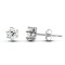 9ct White Gold Claw Set Cubic Zirconia Studs