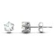 9ct White Gold Claw Set Cubic Zirconia Studs