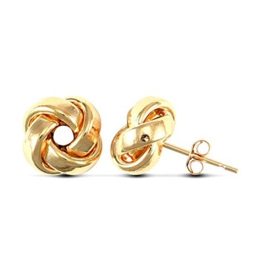 9ct Yellow Gold Knot Stud Earrings