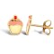9ct Yellow Enamelled Cupcake Stud Earrings