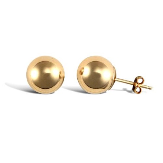 9ct Yellow Gold Ball Stud Earrings