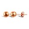 9ct Rose Gold Polished Stud Earrings