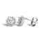 9ct White Gold Cubic Zirconia Stud Earrings