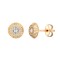 9ct Rose Gold 8mm CZ Bezel Stud Earrings