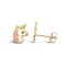 9ct Yellow Enamelled Unicorn Stud Earrings