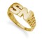 9ct Yellow Gold Initial Blank Ring