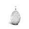 9ct White Gold Oval Locket