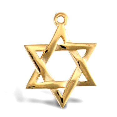 9ct Yellow Gold Star Of David Pendant