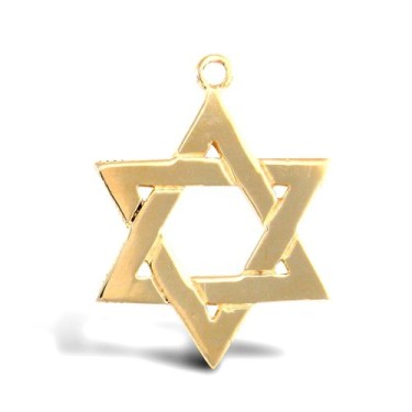 9ct Yellow Gold Star Of David Pendant