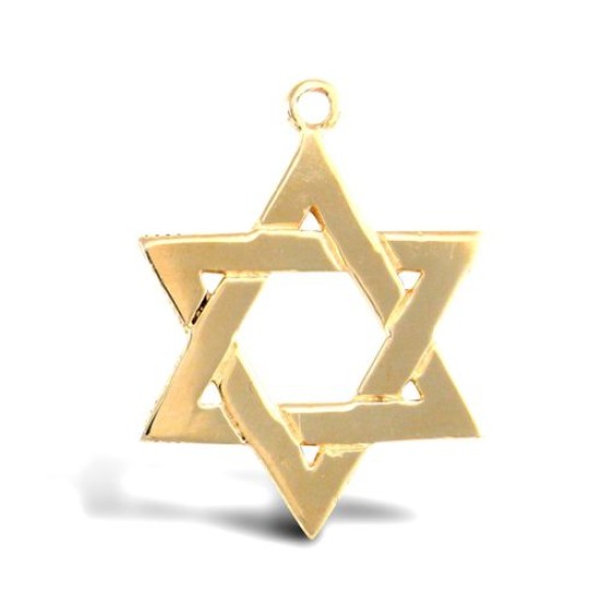 9ct Yellow Gold Star Of David Pendant