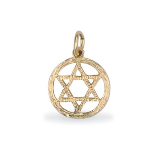 9ct Yellow Gold Star Of David Pendant