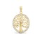 9ct Yellow and White Gold Tree of Life Charm Pendant